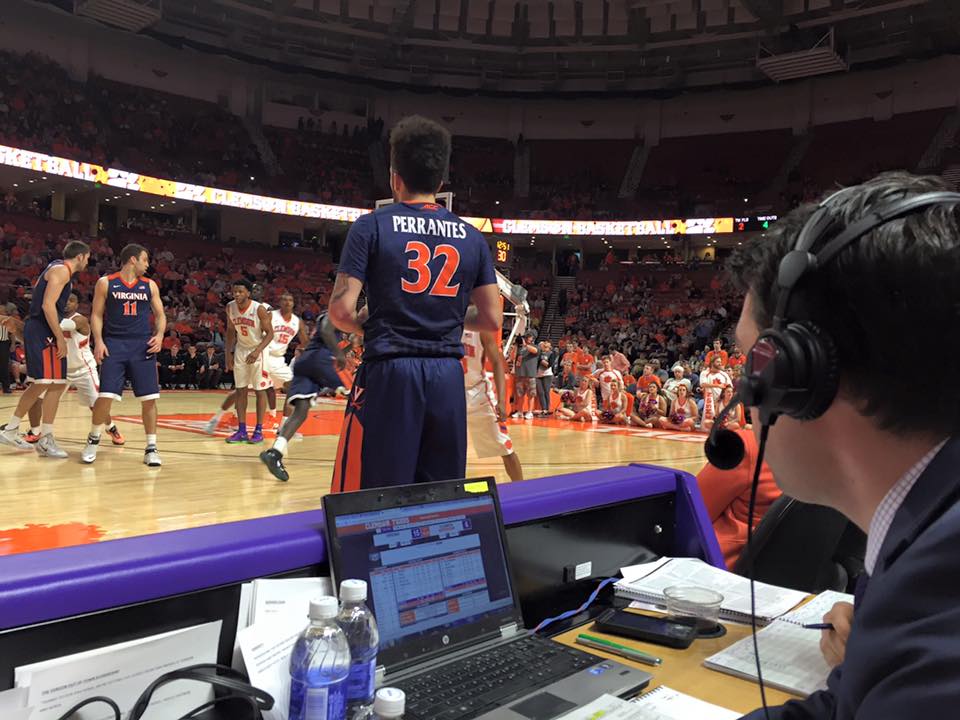 Courtside at Clemson vs Virginia